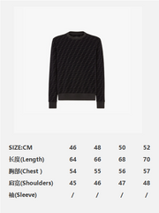 Fendi Velvet Sweater Black