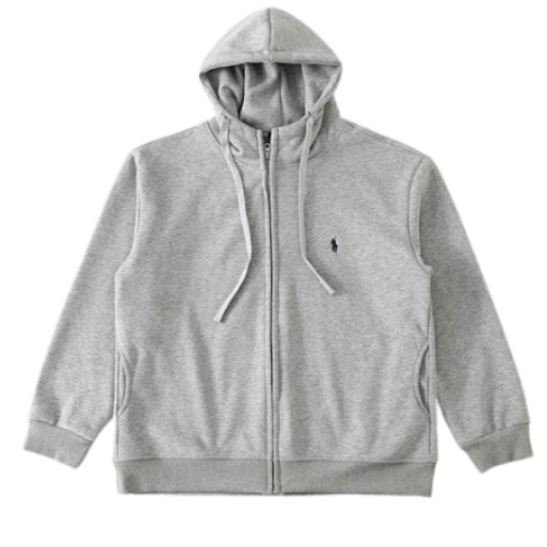 Ralph Lauren Zip Hoodie Grey