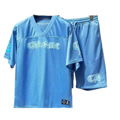 Chrome Hearts Jersey Set BabyBlue