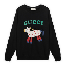 Gucci GG Sweater Horse Black