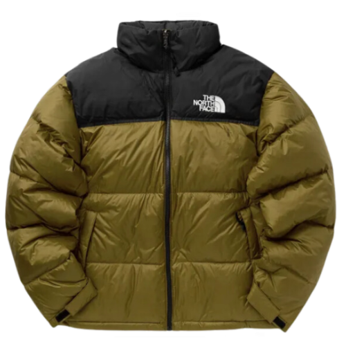The North Face Nuptse Puffer Black Green