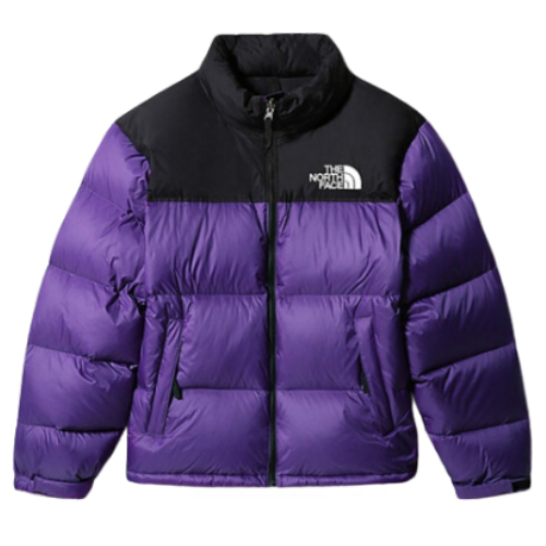 The North Face Nuptse Puffer Black Purple