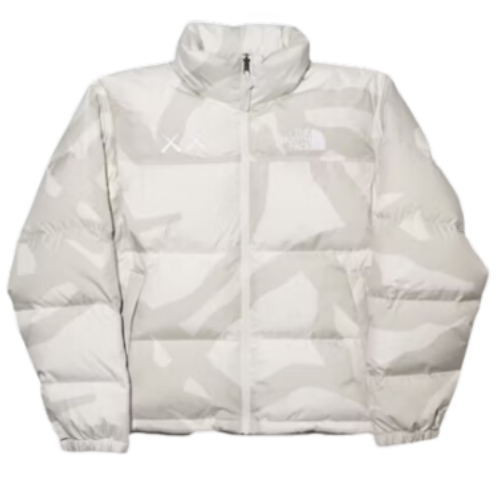 The North Face Nuptse Puffer X Kaws White