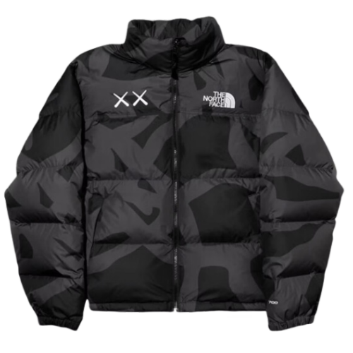 The North Face Nuptse Puffer X Kaws Black