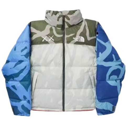 The North Face Nuptse Puffer X Kaws Joint Gray
