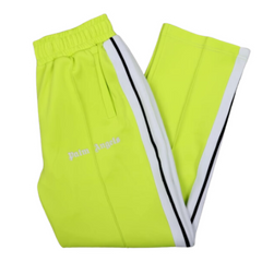 Palm Angles Staight Leg Velour Jogger Neon White