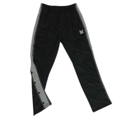 Needles Trackpants Black White Button