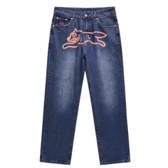 Vintage Denim BBC Fliegender Hund Hellblau Rose