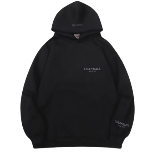 Fear Of God Essentials Hoodie Black