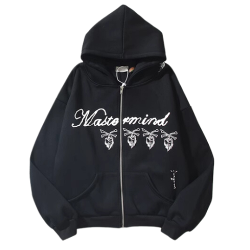 Travis Scott Cactus Jack for Mastermind Zipper Hooded Black