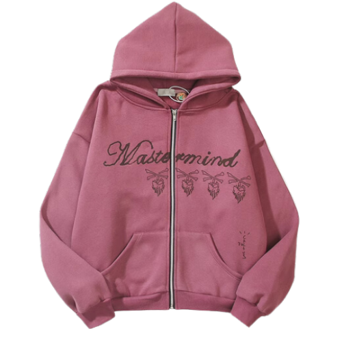 Travis Scott Cactus Jack for Mastermind Zipper Hooded Pink