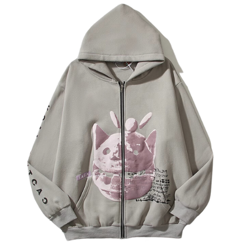 Travis Scott Cactus Jack for Mastermind Zipper Hooded Grey