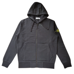 Stone Island Zip Hoodie Black