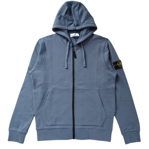 Stone Island Zip Hoodie Air Force Blue
