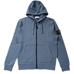 Stone Island Zip Hoodie Air Force Blue