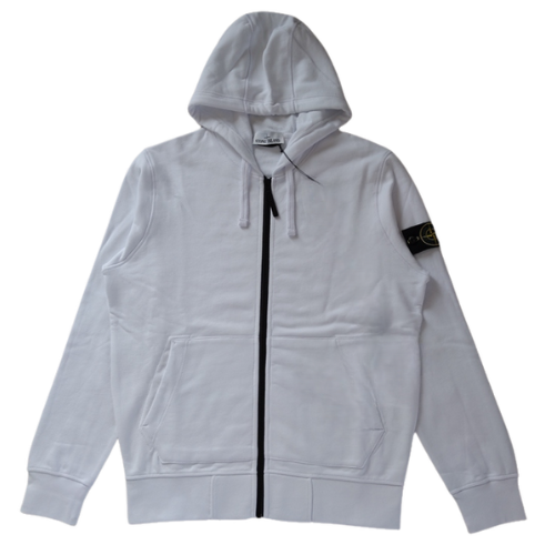 Stone Island Zip Hoodie White