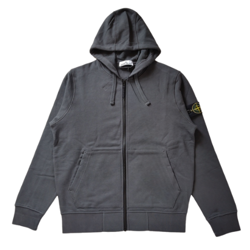 Stone Island Zip Hoodie Charol Ash
