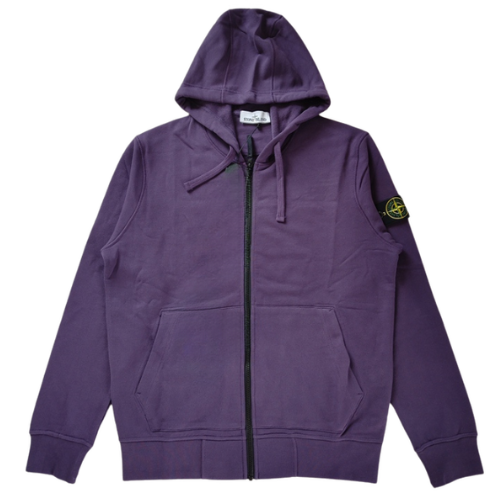 Stone Island Zip Hoodie Ink Blue