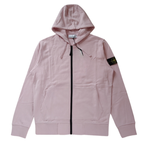 Stone Island Zip Hoodie Pink