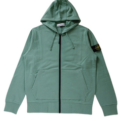 Stone Island Zip Hoodie Light Green