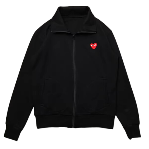 Comme des Garcons Zip Jacket Black Red