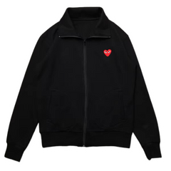 Comme des Garcons Zip Jacke Schwarz Rot