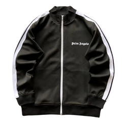 Palm Angles Zip Hoodie Black White