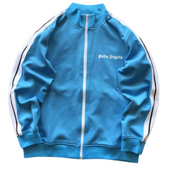 Palm Angles Zip Hoodie Blue White