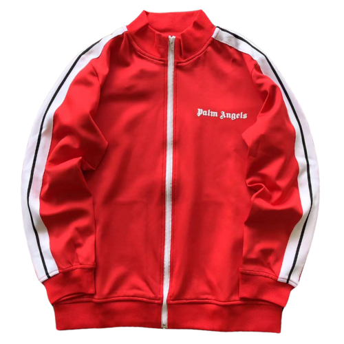 Palm Angles Zip Hoodie Red White