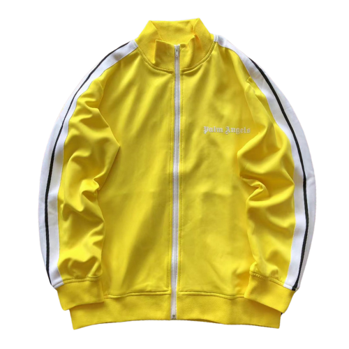 Palm Angles Zip Hoodie Yellow White