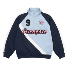 Supreme Vintage Half Zip Light Blue