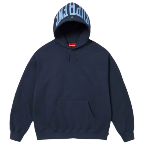 Supreme Warm Up Hoodie Navy Blue