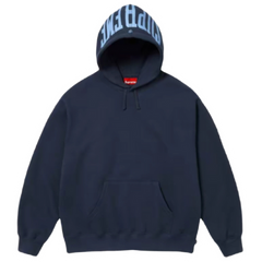 Supreme Warm Up Hoodie Navy Blue