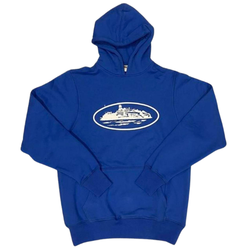Corteiz Hoodie Basic Print Blue White