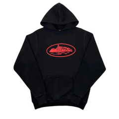 Corteiz Hoodie Basic Print Black Red