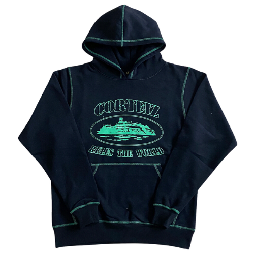 Corteiz Demon Island Hoodie Black Green