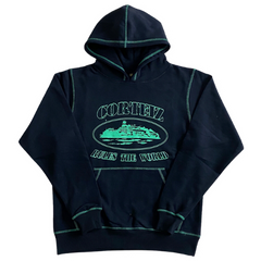 Corteiz Demon Island Hoodie Black Green