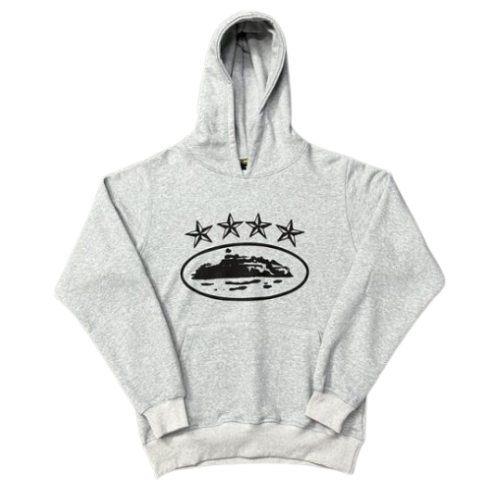 Corteiz Hoodie 4th Anniversary Grey
