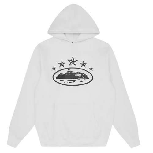 Corteiz Hoodie 4th Anniversary White