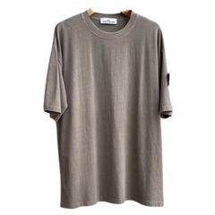 Stone Island Basic T Shirt Washed Coffe