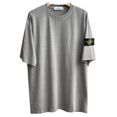 Stone Island Basic T Shirt Light Grey