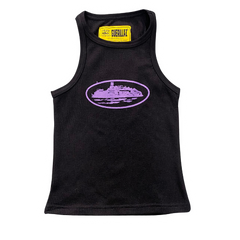 Corteiz Basic Tanktop Black Purple