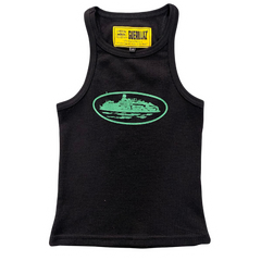 Corteiz Basic Tanktop Black Green