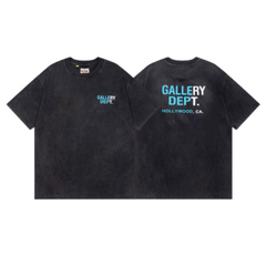 Gallery Dept Washed Vintage T Shirt Black Blue White