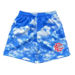 Eric Emmanuel Shorts Clouds Blue White