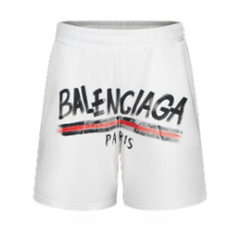 Balenciaga Paris Shorts White