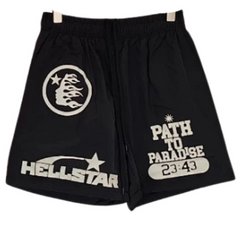 Hellstar Shorts Black White