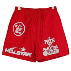 Hellstar Shorts Red White