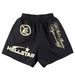 Hellstar Shorts Black Yellow