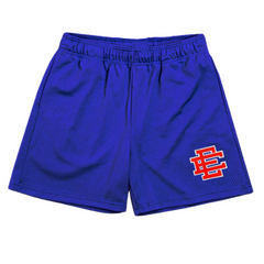 Eric Emmanuel Sports Shorts Royal Blue Red Label